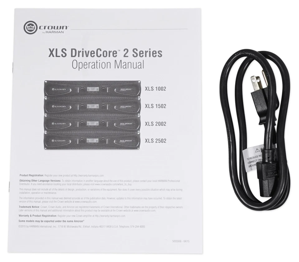 Crown Pro XLS2002 XLS 2002 2100w DJ/PA Power Amplifier Amp, Only 11 LBS + DSP! - Image 4 of 4