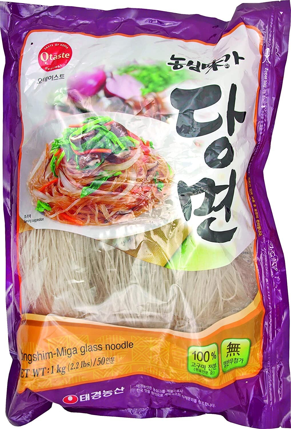 Nongshim Miga Korean Glass Noodle Nong Shim Sweet Potato Noodle Stir Fry 500g