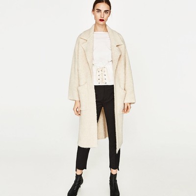 zara knitted coat
