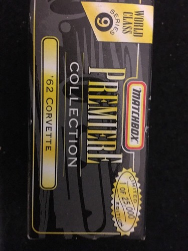 MATCHBOX PREMIER COLL.WORLD CLASS SERIES 9 1962 CORVETTE 1/64 LIMITED. EDITION - Picture 4 of 4
