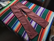 Vintage NOS Wrangler Kids Burgundy Corduroy Boys Slim Size 14