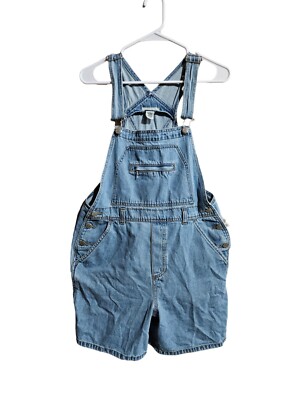 Vintage Women's Bib Overall Shorts Crossroads Sz Small Cotton