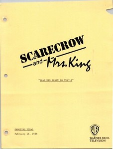SCARECROW & MRS. KING SERIES DEADMEN LEAVE NO TRAILS SCRIPT KATE JACKSON (copy)