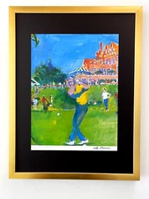 LEROY NEIMAN +  ARNOLD PALMER GOLF  + CIRCA 1990'S + SIGNED PRINT FRAMED