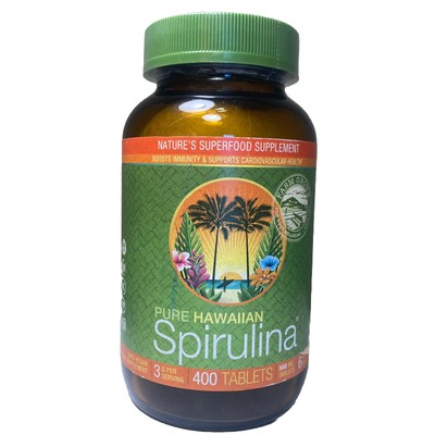 Pure Hawaiian Spirulina 500 MG 400 Tablets Exp 08/2024!!
