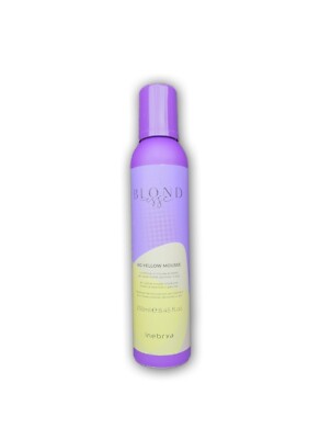 Inebrya/Blondesse No-Yellow Mousse 250ml/Anti-Gelbstich/Schaumfestiger