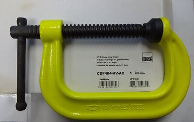 BESSEY CDF404-HV-AC 4'' C CLAMP DROP FORGED HI VISIBILTY