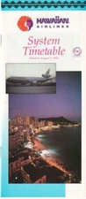 Hawaiian Airlines timetable 1994/08/01