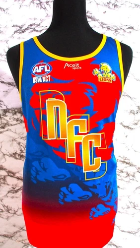 MENS AFL NAROOMA LIONS PLAYERS TRAINING SINGLET SIZE XL - Picture 1 of 6
