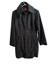 MERRELL PERFORMIX Gray WOOL BLEND Fleece Lined Jacket Coat Zip Front  Womens S