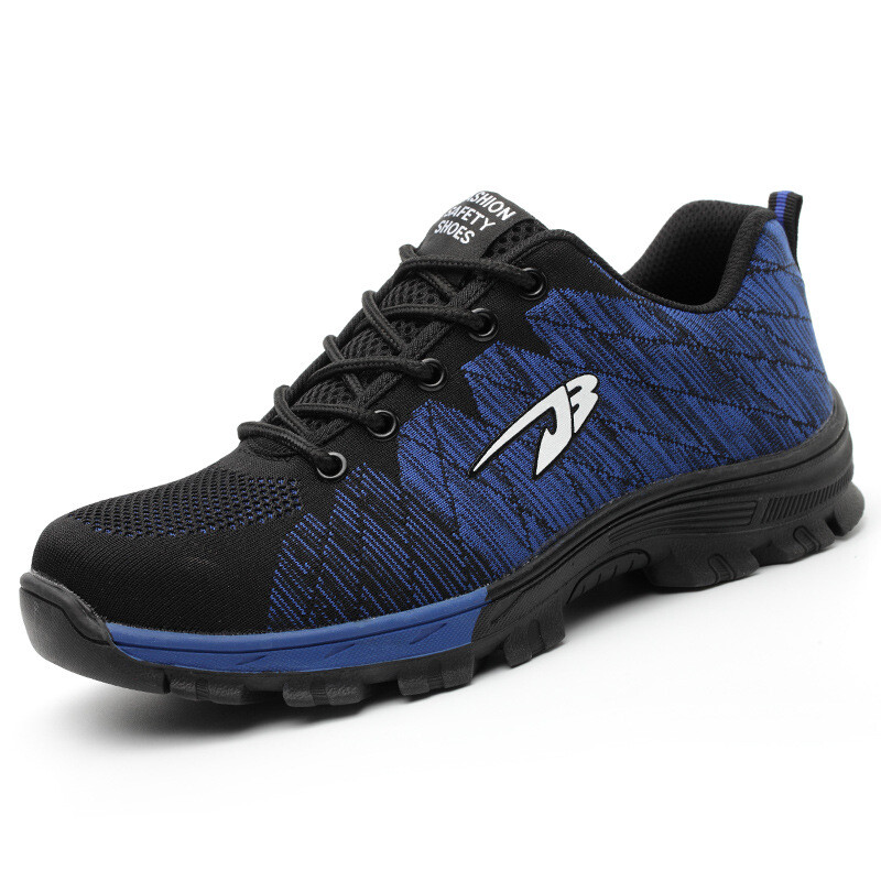 じゅん Unisex Fashion Safety Shoes Breathable Steel Toe Work Boots Hiking