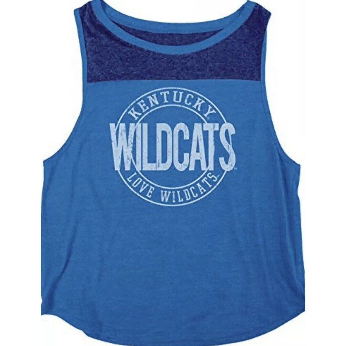New NCAA Kentucky Wildcats Womans Large Heritage Tri-Blend Yoke
