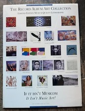 Musicom Record Album Collection Promo Poster for Limited Edition Lithographs