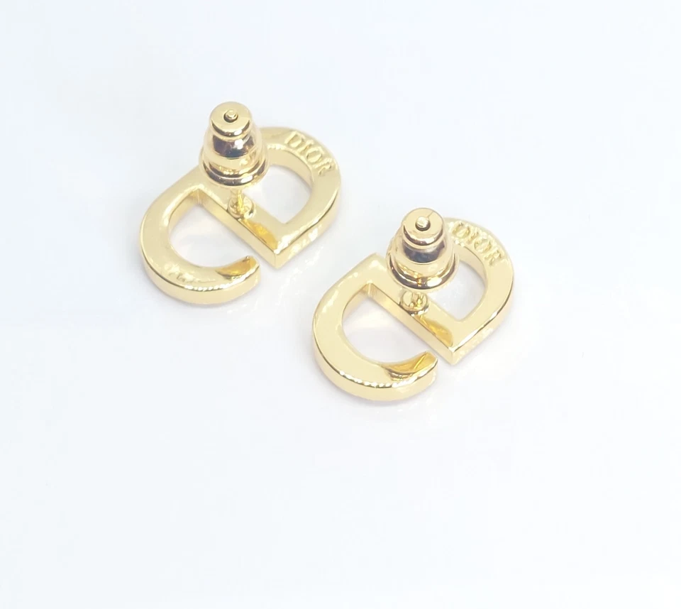 DIOR CD STUD EARRINGS - Box & Dust Pouch included. - Image 2 of 3