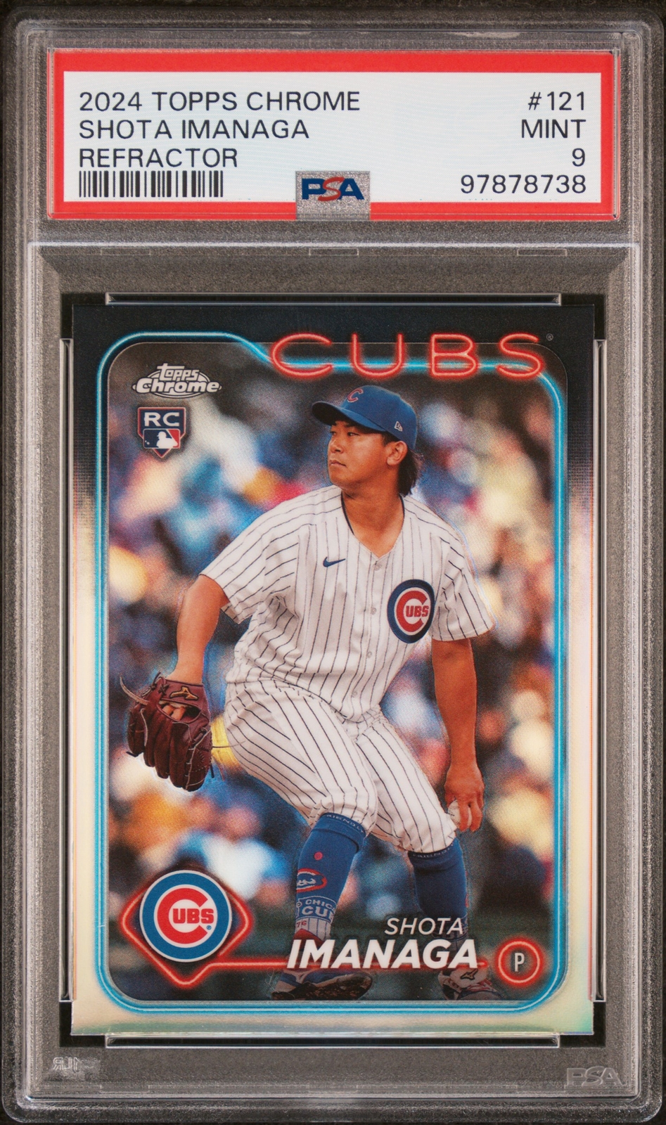 2024 TOPPS CHROME REFRACTOR #121 SHOTA IMANAGA PSA 9