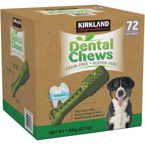 Kirkland Signature Doggy Dental Chews: Grain-Free, Gluten-Free - (72 Treats) - Foto 1 di 1