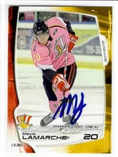 Maxim Lamarche Signed 2011/12 Drakkar De Baie-Comeau Team Issued Card