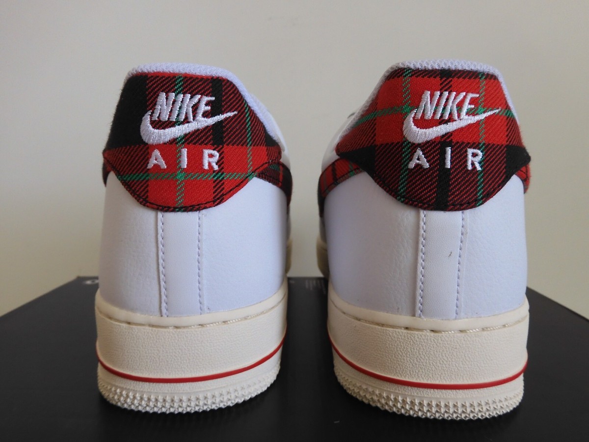 NIKE AIR FORCE 1 07 LV8 WHITE-UNIVERSITY RED 
