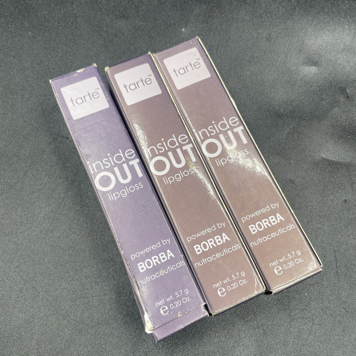 ☆☆☆ TARTE- BORBA- INSIDE OUT LIPGLOSS- APPLE- A- DAY- .20 OZ