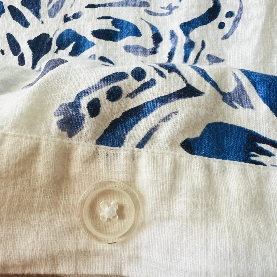 Funda nórdica Pottery Barn PB Teen Kelly Slater azul océano floral DOBLE Foto 4 de 4