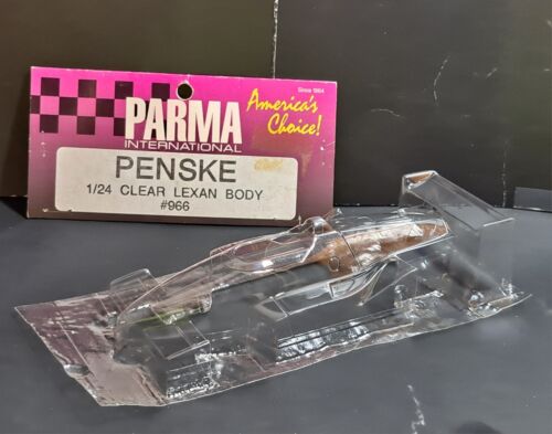 Original Parma International klar Lexan 1/24 4" Slot Auto Karosserien Penske Indy Auto - Bild 1 von 12