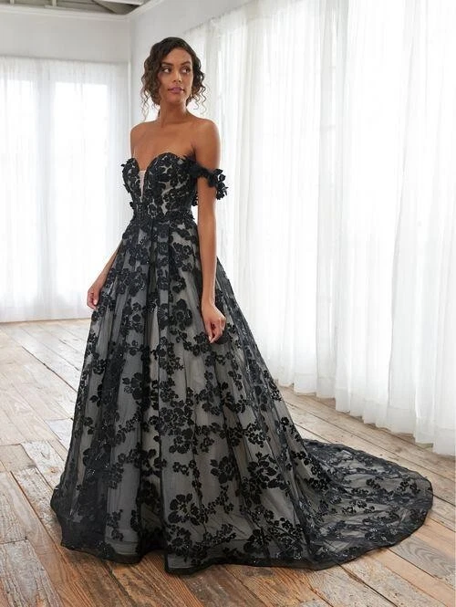 ebay black wedding dress Elegant Black Dresser with Glass Leaf Design