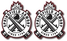 2x Springfield Armory Decal Sticker 3m Usa Made Truck Gun Window Car Firearms Xd