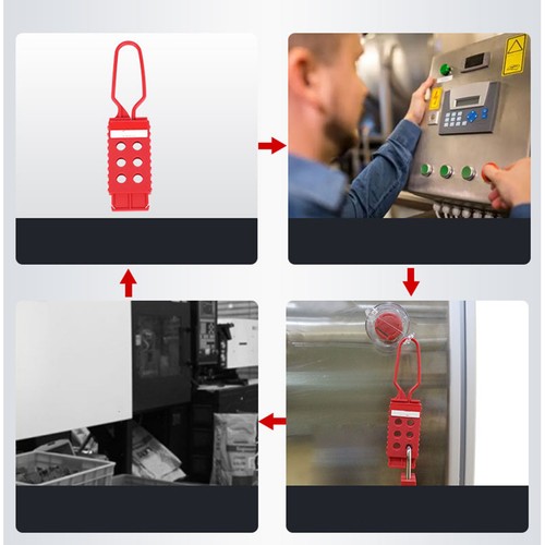 47PCS Lockout Tagout Kit With Safety Hasp Padlock Loto Tag Keys Tamper Proof new - Picture 7 of 13