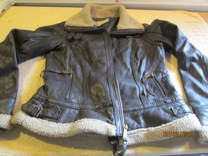 michael kors brown leather jacket womens