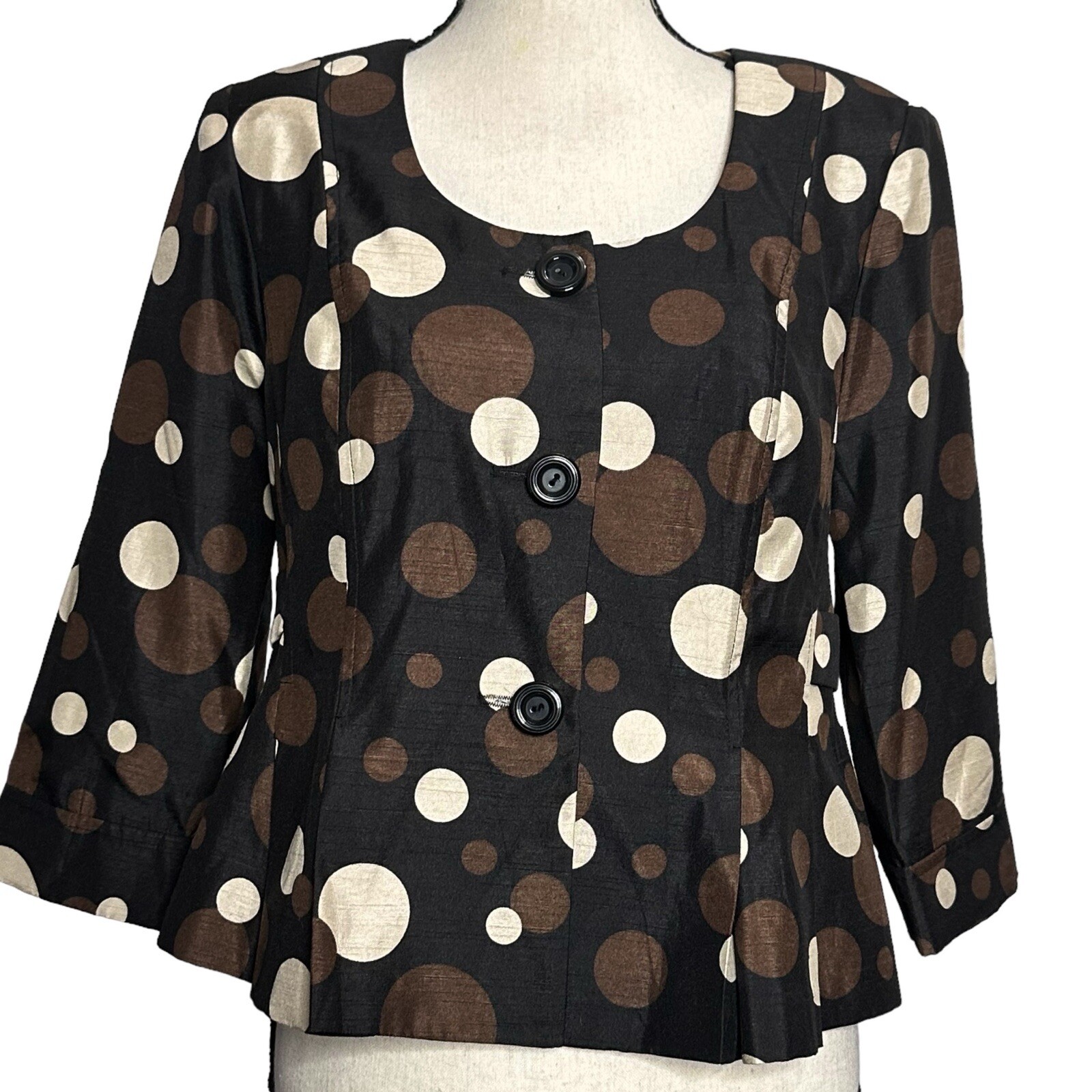 Perceptions Blazer 8P Polka Dots Jacket - image 1