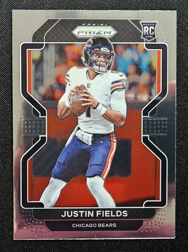 Justin Fields 2021 Panini Prizm Base Rookie RC #334 Bears Steelers