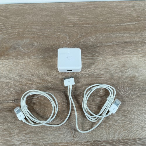 Apple iPod Firewire Charger & 30Pin to Firewire + USB 2.0 Y Cable RARE