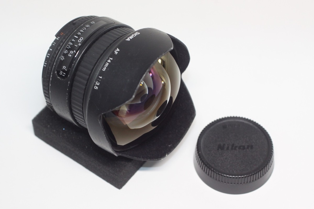Sigma AF 14mm F/3.5 Wide Angle Fish-Eye Lens for Nikon From Japan