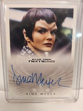 Star Trek Nemesis ( NA4 )  Dina Meyer as Com Donatra Autograph Card