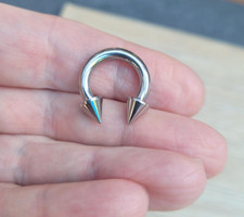 2 Piezas Anillo De Tabique De 8 Mm Anillo De Nariz De 16 G K