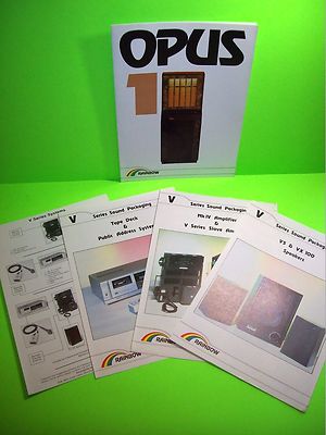 Rainbow OPUS 1 Original Jukebox Phonograph Music Promo Sale Flyer + Audio Flyers