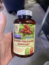 Premium Blood Pressure Support Hawthorn Hibiscus 13 Potent 90 Caps