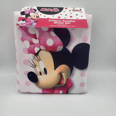 NEW DISNEY JUNIOR MINNIE MOUSE 2-PIECE TODDLER SHEET SET