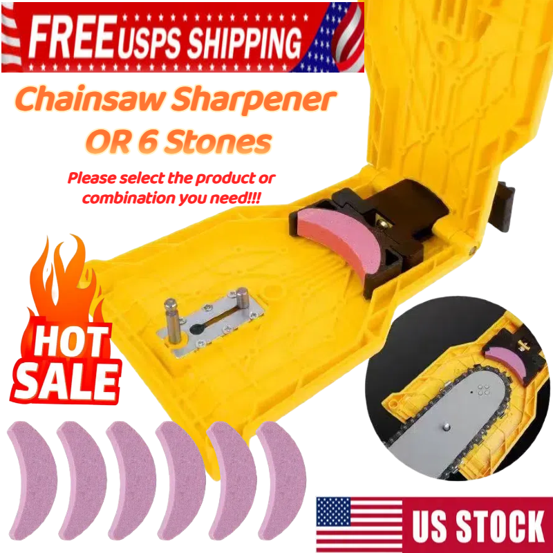 Chainsaw Sharpener Stone Tool for 14-20 Inch Bar Fast Blade Sharpening