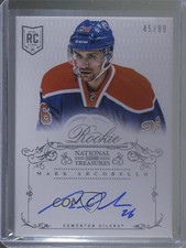 2013-14 Panini National Treasures Rookie 45/99 Mark Arcobello #102 Auto 0a2