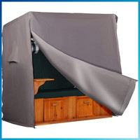 Strandkorb SchutzhüLle Winterfest 600D Oxford Gewebe Xxl 155Cm Grau
