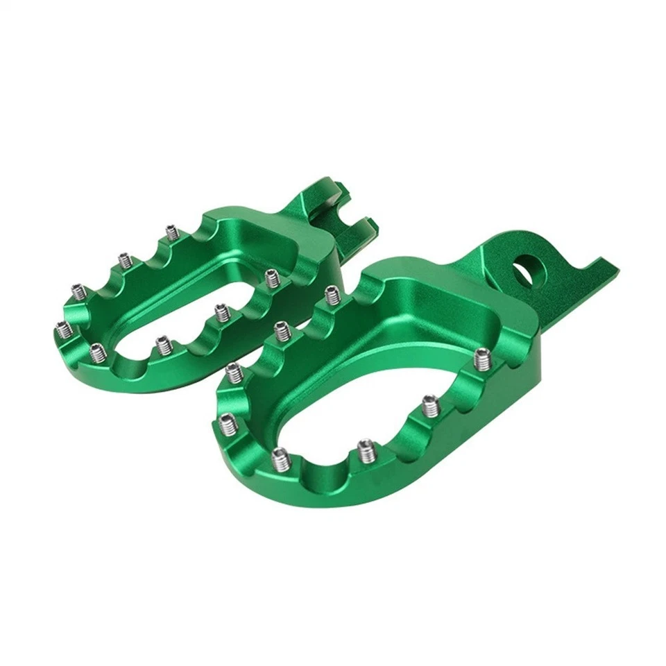 For Kawasaki KX65 KX80 KX85 KX100 KX125 KX250 KX500 Footrest Foot Pegs Pedal Set Foto 4 de 4
