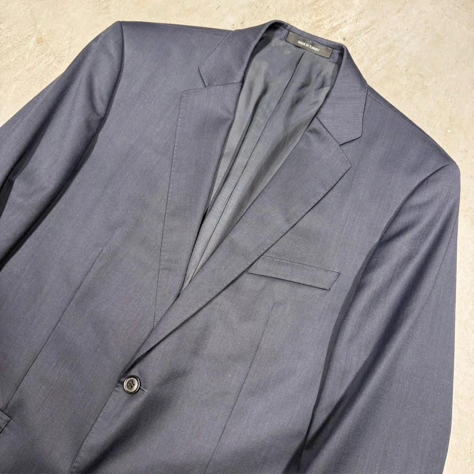 Hugo Boss Suit "James/Sharp" Super 120s Wool 2pc Birdseye Navy Blue 40R 30x29 - Image 2 of 4