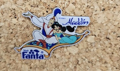 Vintage Fanta Pin ''Aladdin & Jasmine''   Disney Kooperation 1993