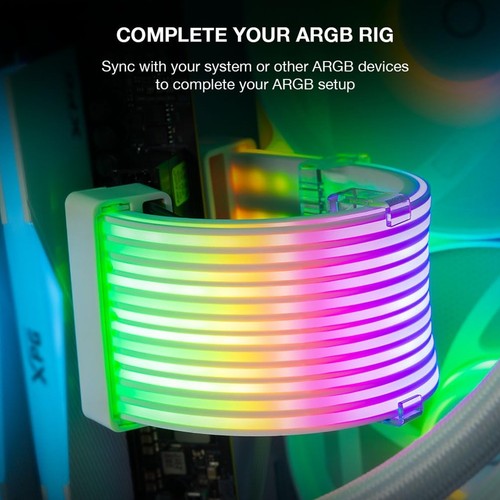 PC-RGB-Lichtleiste, Netzteil-Verlängerungskabel, Leuchtendes LED-Streifen-S1797 - Afbeelding 9 van 10