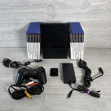 PS2 Slim Console Bundle + 10 Games Cables & Controller Bundle Sony Playstation 2
