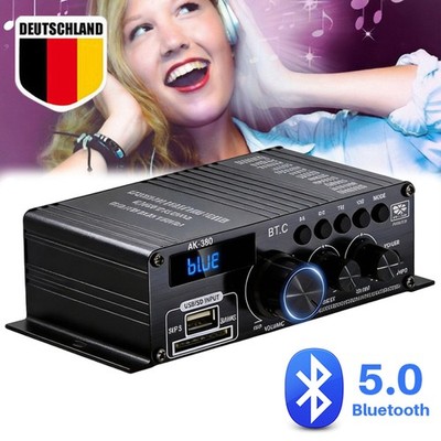 400W bluetooth Mini Verstärker Auto HiFi Power Audio Stereo Bass AMP USB MP3 FM