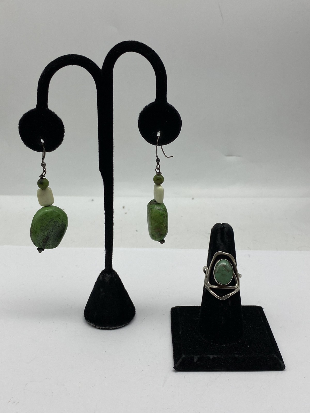 Sterling Silver Assorted Ring/Earring Jewelry Bun… - image 1