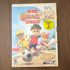 THQ Big Beach Sports Nintendo Wii w/ Manual Soccer/Cricket Sports E-Everyone