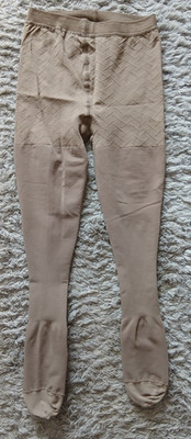 MEDIVEN ELEGANCE KompressionSTRUMPFHOSE CCL2, Gr. 2, hautfarben, dezentes Muster
